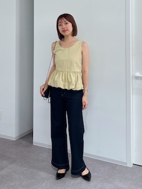 「FREE'S MART（フリーズマート）のアイテム（パンプス）」を使った、misakiさん（レディース・157cm）の夏コーディネート