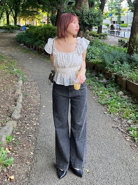 「FREE'S MART（フリーズマート）のアイテム（パンプス）」を使った、misakiさん（レディース・157cm）の夏コーディネート
