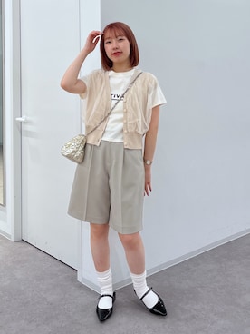 「ベストコーデ」｜「アイテム（パンプス）」を使った、misakiさん（レディース・157cm）の夏コーディネート