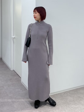 「アイテム（ワンピース/ドレス）」を使った、misakiさん（レディース・157cm・20代）の秋コーディネート