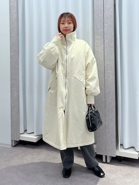 「FREE'S MART（フリーズマート）のアイテム（ダウンジャケット/コート）」を使った、misakiさん（レディース・157cm）の秋コーディネート