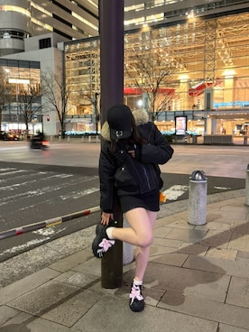 「almo（アルモ）のアイテム」を使った、ひなさん（レディース・156cm）の冬コーディネート