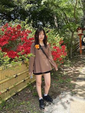 「Loueme（ルエム）のアイテム」を使った、ひなさん（レディース・156cm）の春コーディネート