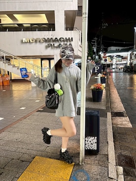 「アイテム（パーカー）」を使った、ひなさん（レディース・156cm・20代）の秋コーディネート
