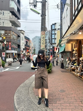 「PUMA（プーマ）のPUMA プーマ ユニセックス SPEEDCAT OG / スピードキャット OG スニーカー（スニーカー）」を使った、ひなさん（レディース・156cm）の秋コーディネート