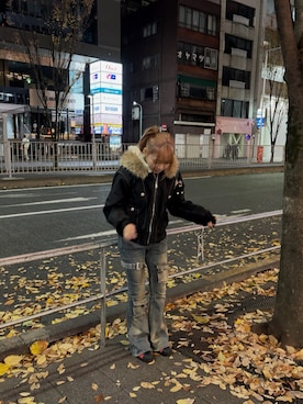 「almo（アルモ）のアイテム」を使った、ひなさん（レディース・156cm）の冬コーディネート