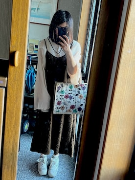 「公園コーデ」｜「アイテム（オールインワン・サロペット）」を使った、hachan123さん（レディース・168cm）の春コーディネート