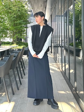 池田美優さん（レディース・161cm）の秋コーディネート