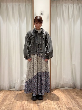 「Samansa Mos2（サマンサ モスモス）のアイテム（ジャケット/アウター）」を使った、akaneさん（レディース・152cm）の冬コーディネート