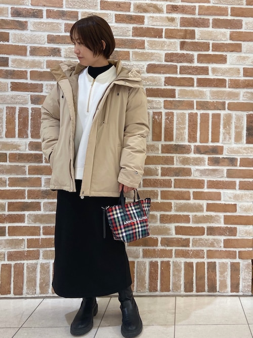 アンブレラスペック シェア フーデッド ダウンジャケット