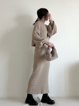 「marjour」｜ki._.styleさん（レディース・154cm）の冬コーディネート