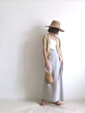 「ペールトーン」｜「アイテム（その他）」を使った、ki._.styleさん（レディース・154cm）の夏コーディネート
