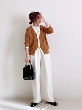 「アイテム（バレエシューズ）」を使った、ki._.styleさん（レディース・154cm）の春コーディネート