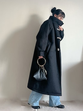 「WEGO（ウィゴー）のアイテム（ダッフルコート）」を使った、ki._.styleさん（レディース・154cm）の秋コーディネート