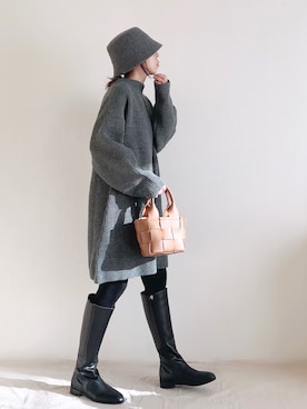 「ZAKKA-BOX（ザッカボックス）のアイテム（ブーツ）」を使った、ki._.styleさん（レディース・154cm）の秋コーディネート