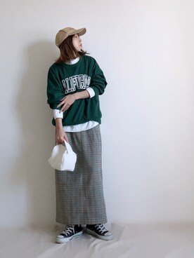 「Lavish Gate（ラヴィッシュゲート）のアイテム（帽子）」を使った、ki._.styleさん（レディース・154cm）の冬コーディネート