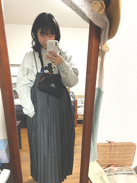 「アイテム（スウェット）」を使った、y*さん（レディース・162cm・30代）の冬コーディネート