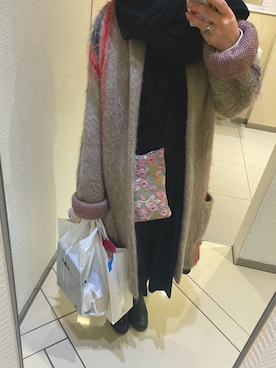 「Graphpaper（グラフペーパー）のアイテム」を使った、りさん（レディース・143cm）の冬コーディネート