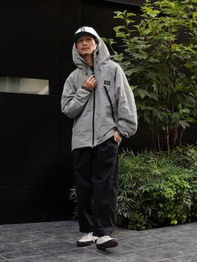 「schott（ショット）のアイテム（ナイロンジャケット）」を使った、Satsuma Gotoさん（メンズ・169cm）の夏コーディネート