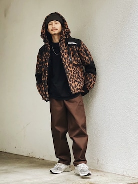 「schott（ショット）のSchott(ショット) 2TONE DOWN JACKET/ツートン ダウンパーカー ジャケット（ダウンジャケット/コート）」を使った、Satsuma Gotoさん（メンズ・169cm）の秋コーディネート