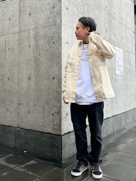 「DIESEL（ディーゼル）のアイテム（シャツ/ブラウス）」を使った、さんちゃんさん（メンズ・172cm）の冬コーディネート