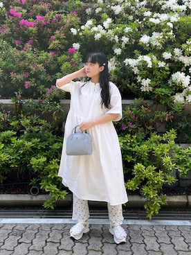 「サンダルに靴下」｜merry jenny 原宿店さん（レディース・156cm）の春コーディネート