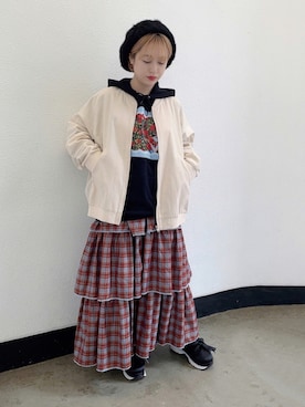 「厚底スニーカー」｜merry jenny 原宿店さん（レディース・153cm）の秋コーディネート