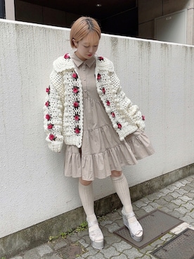 「ハイソックス」｜merry jenny 原宿店さん（レディース・153cm）の秋コーディネート