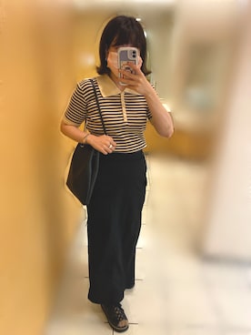 「CLANE（クラネ）のアイテム（ショルダーバッグ）」を使った、sugarさん（レディース・166cm）の秋コーディネート