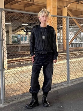 「DIESEL（ディーゼル）のアイテム」を使った、Harutoさん（メンズ・175cm）の秋コーディネート