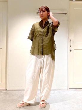 「ビーチサンダル」｜EBATAさん（レディース・162cm・20代）の夏コーディネート