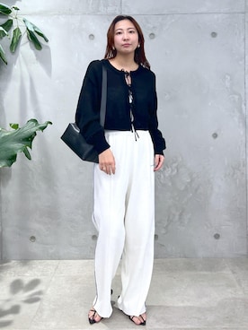 「クリーミーコットン」｜EBATAさん（レディース・162cm）の冬コーディネート