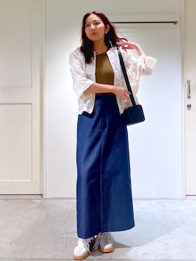 「アイテム（ブルゾン）」を使った、EBATAさん（レディース・162cm・20代）の夏コーディネート