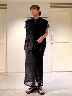 「ROTHCO（ロスコ）のアイテム」を使った、EBATAさん（レディース・162cm）の夏コーディネート
