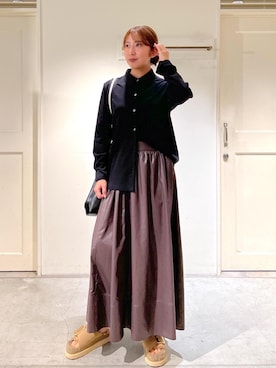 「Americana」｜「アイテム（サンダル）」を使った、EBATAさん（レディース・162cm）の夏コーディネート