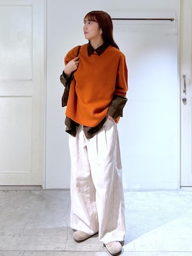 「アイテム（サンダル）」を使った、EBATAさん（レディース・162cm・20代）の冬コーディネート