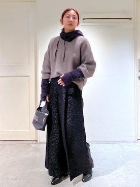 「Americana」｜「アイテム（ブーツ）」を使った、EBATAさん（レディース・162cm）の冬コーディネート