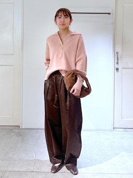 「アイテム（パンプス）」を使った、EBATAさん（レディース・162cm・20代）の冬コーディネート