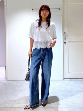 「ストレート」｜EBATAさん（レディース・162cm）の夏コーディネート