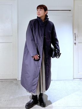 「アイテム（ダウンジャケット/コート）」を使った、EBATAさん（レディース・162cm）の秋コーディネート