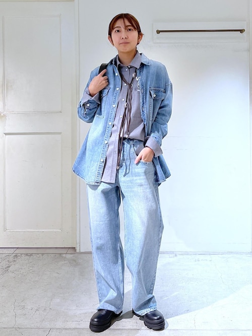 RED CARD TOKYO for SALON】DENIM BIG SHIRT（シャツ/ブラウス）｜RED