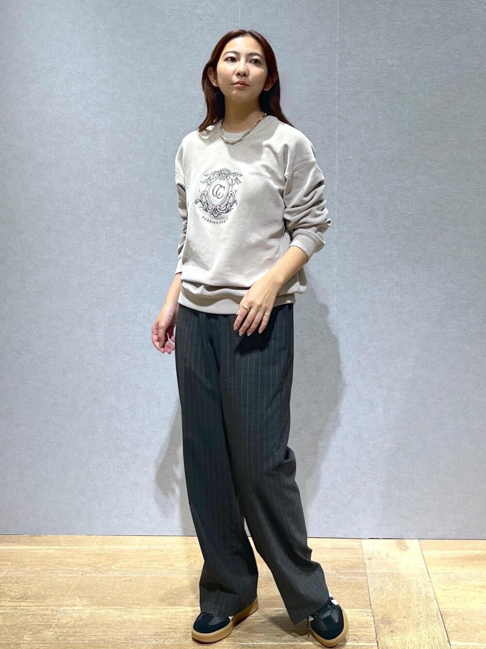 エンブロイダリースウェット-CreamyCotton /クリーミーコットン-を使っ