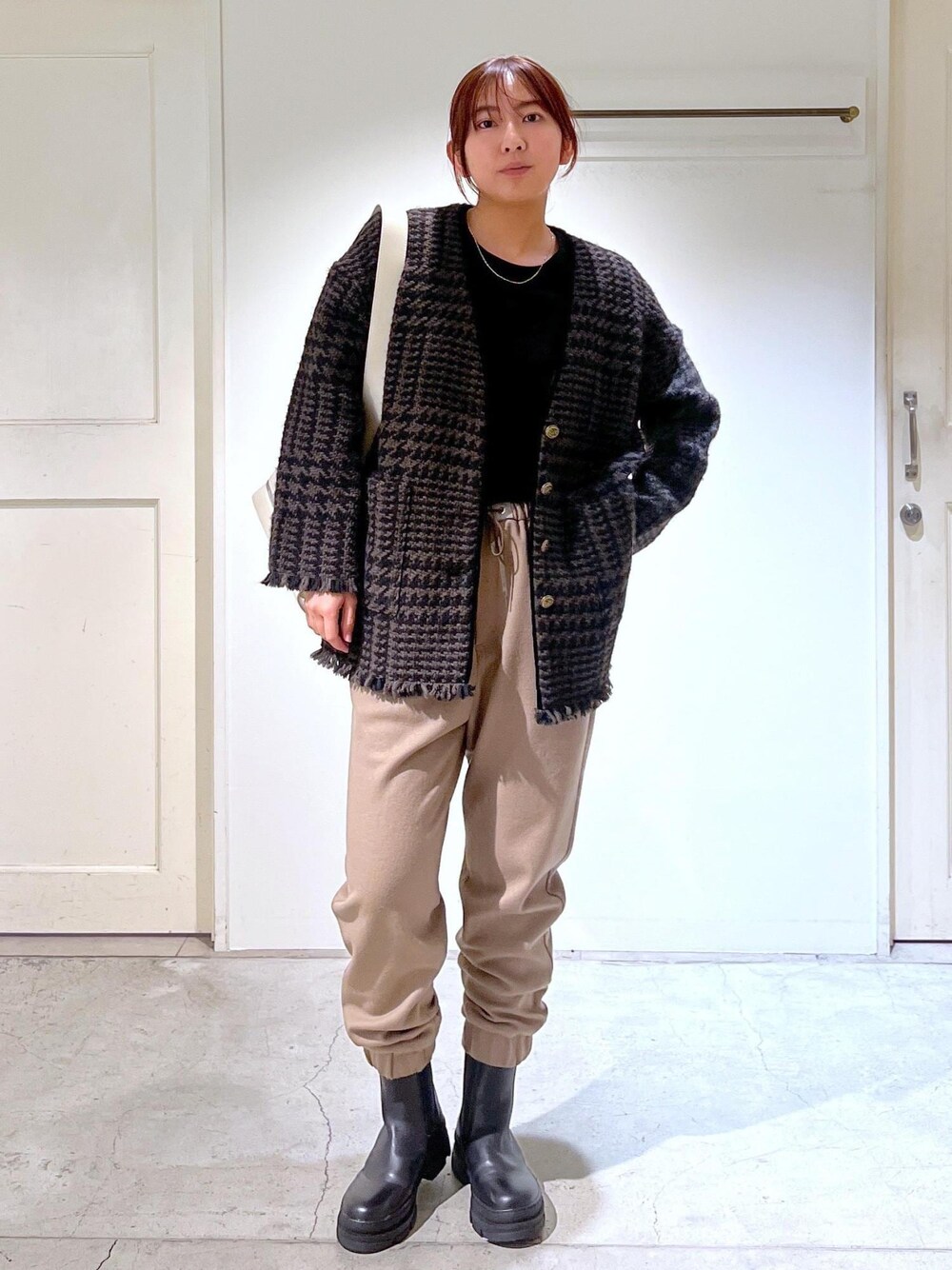 イエローツイードノーカラージャケット イエローツイードノーカラージャケット/S.M.L/2023SS | trendgossip