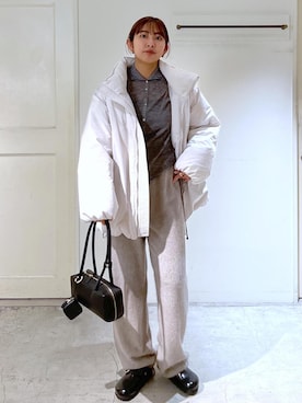 「アイテム（サンダル）」を使った、EBATAさん（レディース・162cm・20代）の冬コーディネート