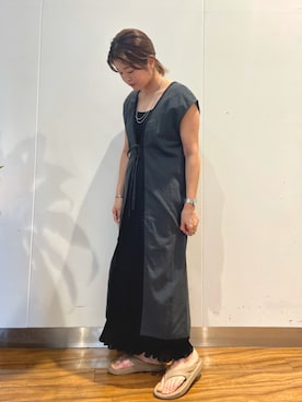 楢﨑　彩さん（レディース・161cm）の夏コーディネート