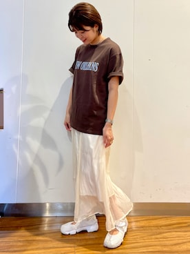 楢﨑　彩さん（レディース・161cm）の夏コーディネート