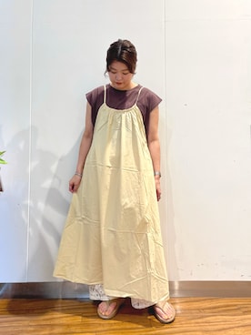 楢﨑　彩さん（レディース・161cm）の夏コーディネート