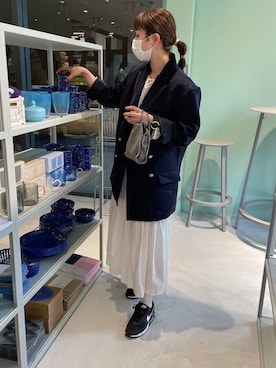 「アイテム（ミリタリージャケット）」を使った、aikさん（レディース・159cm）の春コーディネート