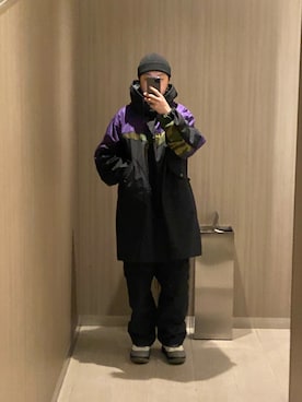 「CHROME HEARTS（クロムハーツ）のアイテム（アクセサリー）」を使った、Hirokazu Taninoさん（メンズ・180cm）の冬コーディネート