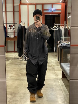 「アイテム（ピアス（両耳用））」を使った、Hirokazu Taninoさん（メンズ・180cm）の秋コーディネート